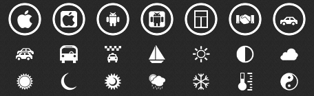 Application Bar Icons