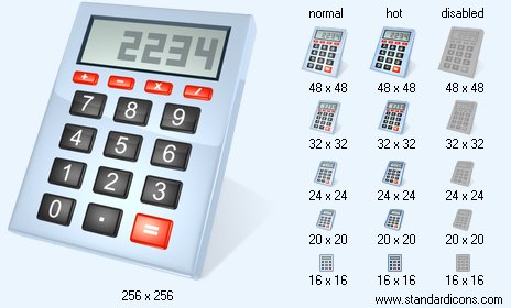 Calculator with Shadow Icon Images