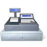 Cash Register with Shadow icon
