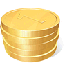 Coins with Shadow icon