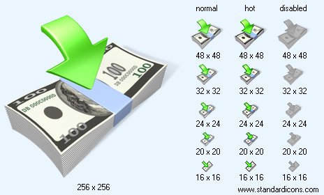 Income with Shadow Icon Images