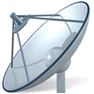 Satellite TV with Shadow icon