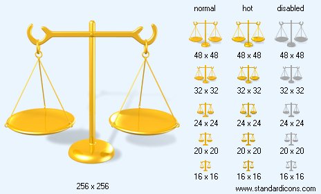 Weight with Shadow Icon Images