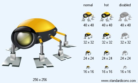 Insect-Robot Icon Images