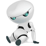Sad Robot with Shadow icon