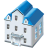 Two-storied house icon