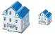 Two-storied house SH icons