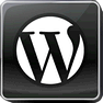 Black WordPress icon