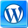 Blue WordPress icon