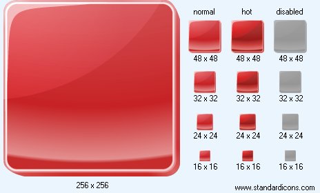 Red Button Icon Images
