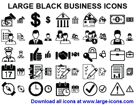 black business icons