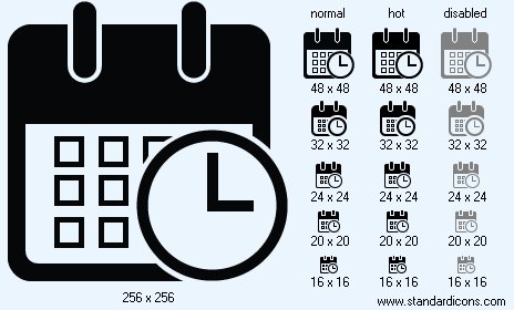 Date And Time Icon Images