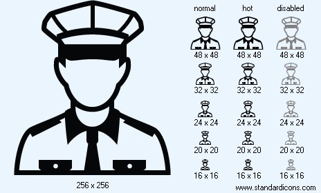 Policeman Icon Images