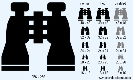 Binoculars Icon Images