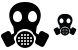 Gas mask icons