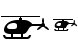 Helicopter icons