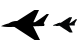 Intercepter plane icons