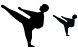 Karate icons