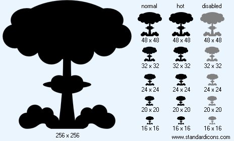 Nuclear Explosion Icon Images