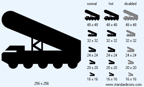 Nuclear Rocket Launcher Icon Images