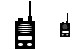 Portable radio transmitter icons