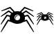 Spider robot icons