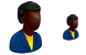African boss icons