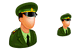 Army officer icons
