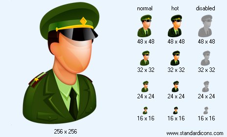 Army Officer Icon Images