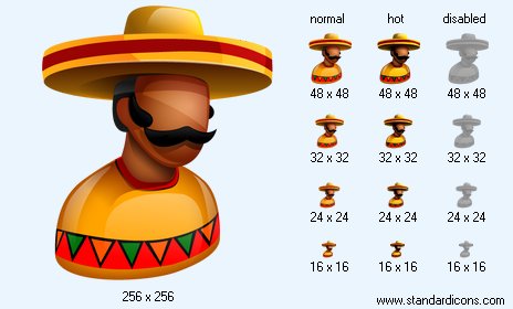 Mexican Boss Icon Images