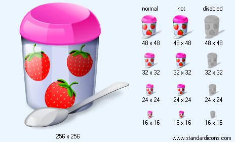 Yoghurt Icon Images