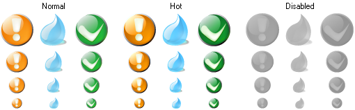 button icons set