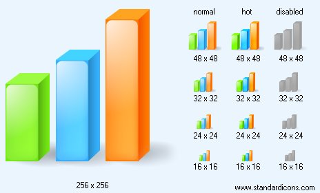 3D Chart Icon Images