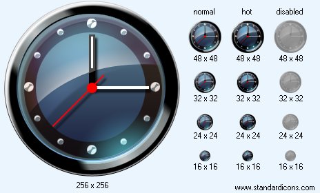 Round Clock Icon Images