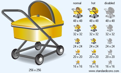 Baby Goods with Shadow Icon Images