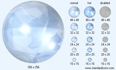 Crystal Sphere Icon Images