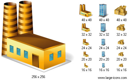 Large Factory Icons