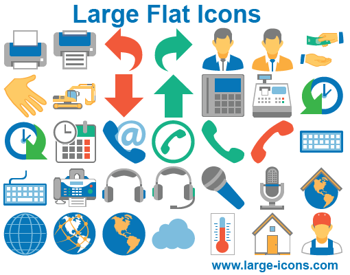 flat icons