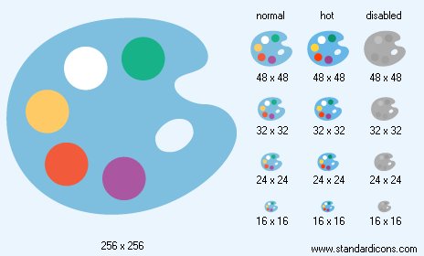 Color Palette Icon Images