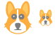 Dog head icons