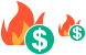 Fire damage icons