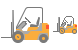Fork-lift truck icons