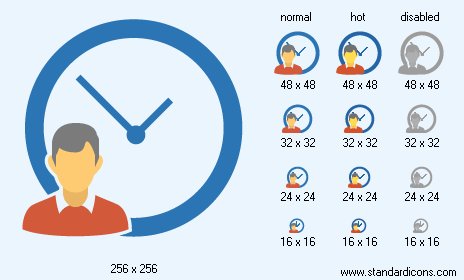 User Time Icon Images