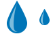 Water drop icons