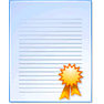 Certificate Document icon