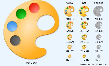 Color Palette Icon Images