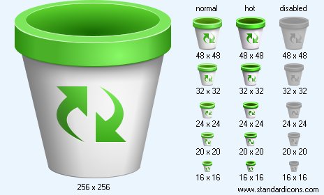 Empty Dustbin Icon Images