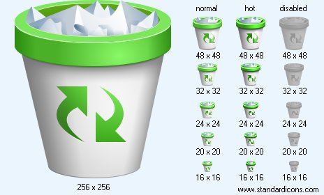 Full Dustbin Icon Images