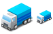 Blue van icons