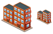 Brick buildings